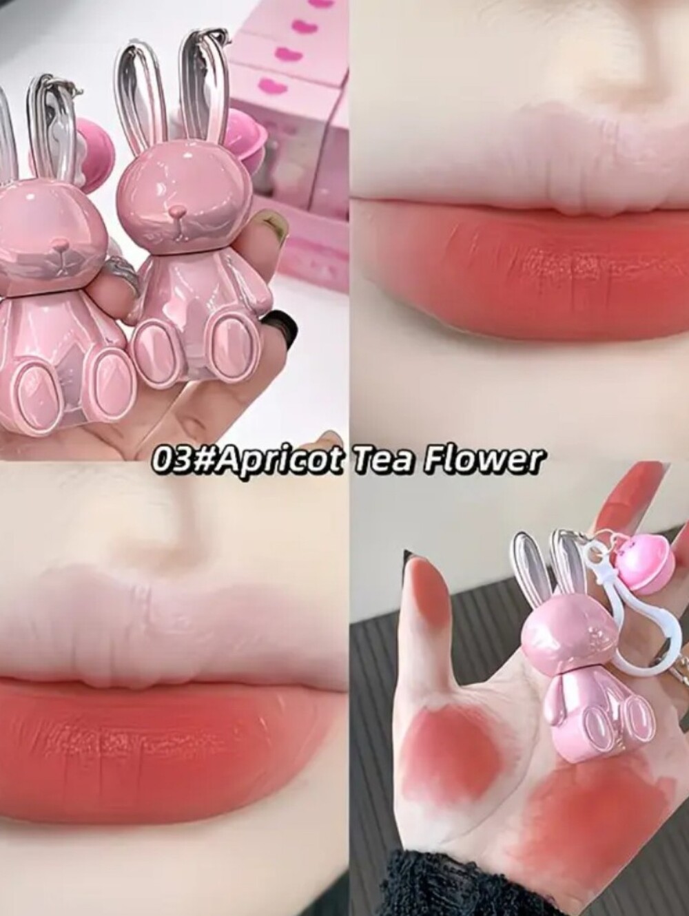 Novelty Lip Gloss In The Shape Of A Cute Pink Bunny.